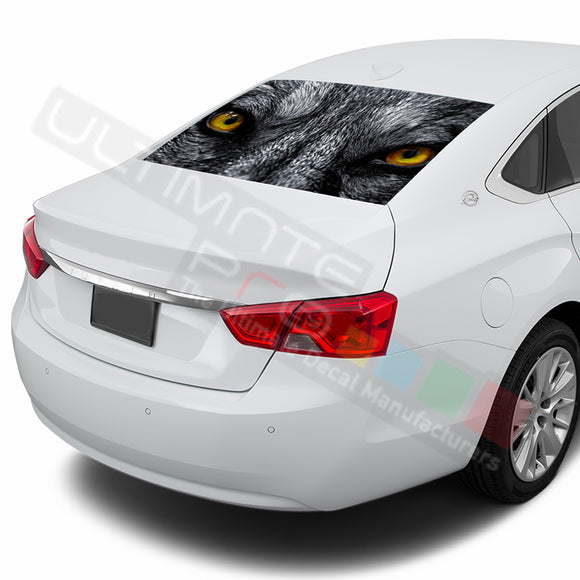 Wolf Perforated decal Chevrolet Impala graphics vinyl 2015-Present