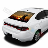 West graphics Perforated Decals Dodge Dart 2015 - Present