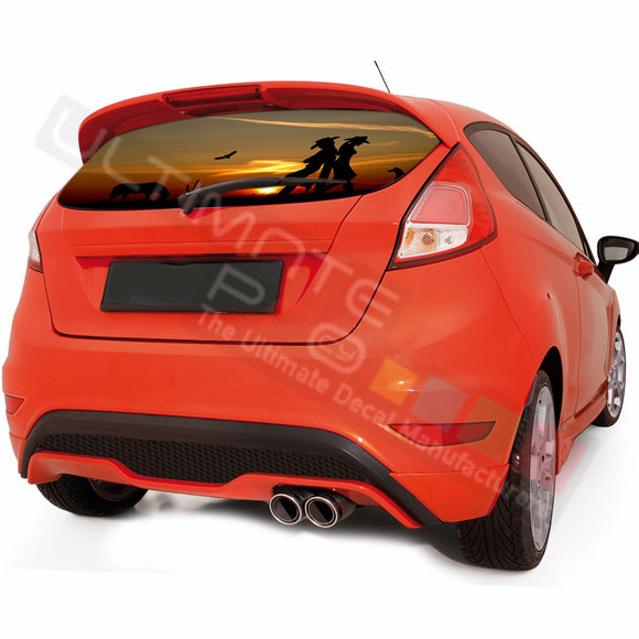 West graphics Perforated Decals Ford Fiesta 2008-Present