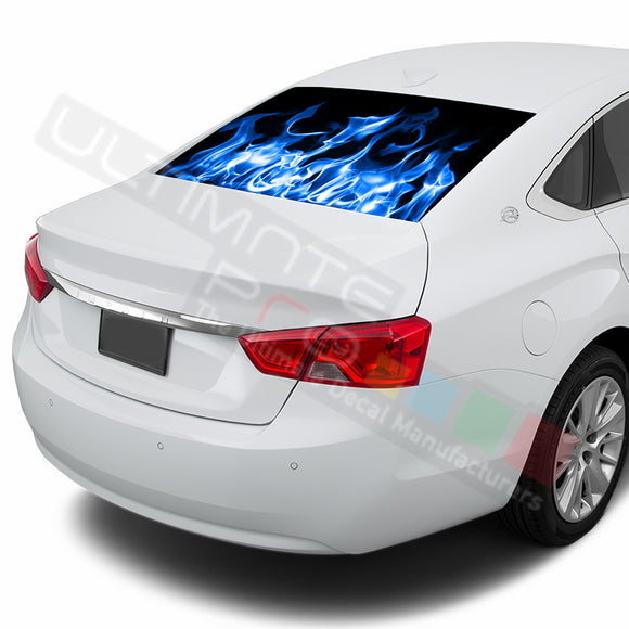 Flames Perforated decal Chevrolet Impala graphics vinyl 2015-Present