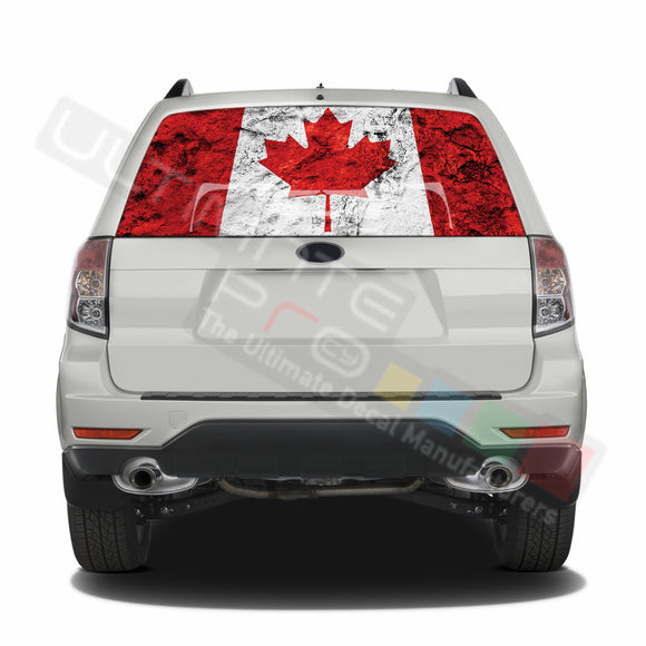 Canada graphics Perforated Decals Subaru Forester 2012 - Present