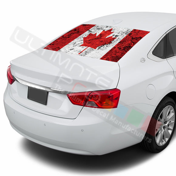 Can Flag Perforated decal Chevrolet Impala graphics vinyl 2015-Present