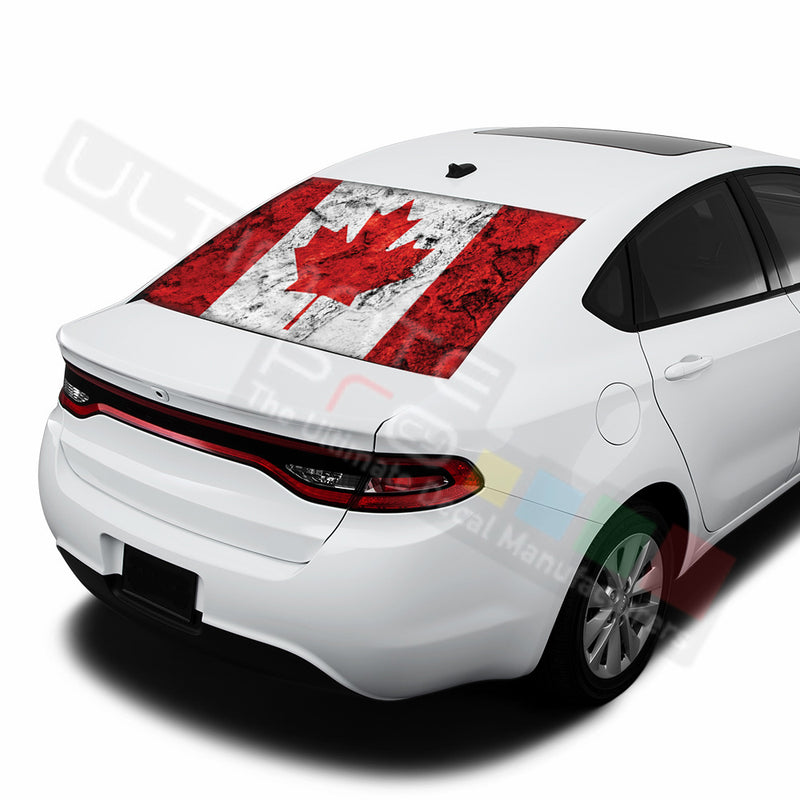 Canada graphics Perforated Decals Dodge Dart 2015 - Present