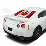 Canada graphics Perforated Decals Nissan GT-R R35 2007-Present