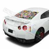 Bomb Skin graphics Perforated Decals Nissan GT-R R35 2007-Present