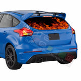 Flames graphics Perforated Decals Ford Focus 2009 - Present