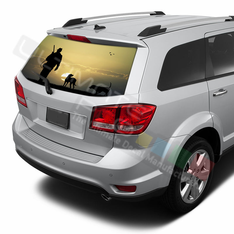 Hunting 1 graphics Perforated Decals Dodge Journey 2009 - Present