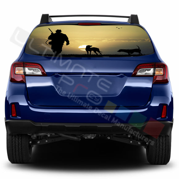 Hunting Perforated Decals stickers compatible with Subaru Outback