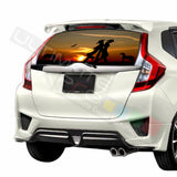 West graphics Perforated Decals stickers compatible with Honda Fit 