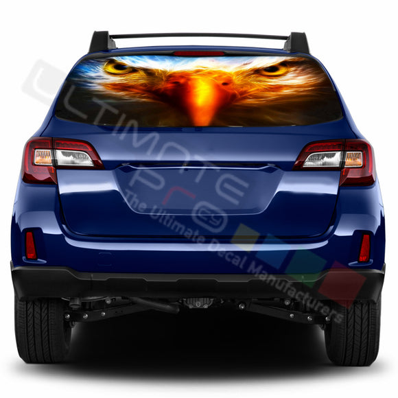 Eagle Perforated Decals stickers compatible with Subaru Outback