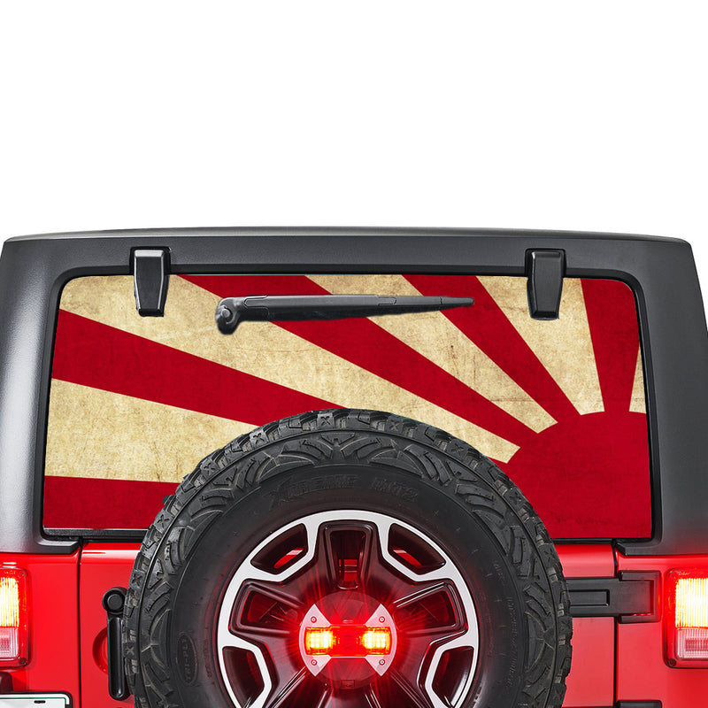 Japan Sun Perforated for Jeep Wrangler JL, JK decal 2007 - Present