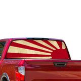 Japan sun Perforated for Nissan Titan decal 2012 - Present