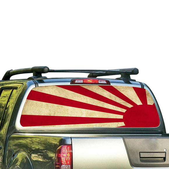 Japan Sun Perforated for Nissan Frontier decal 2004 - Present