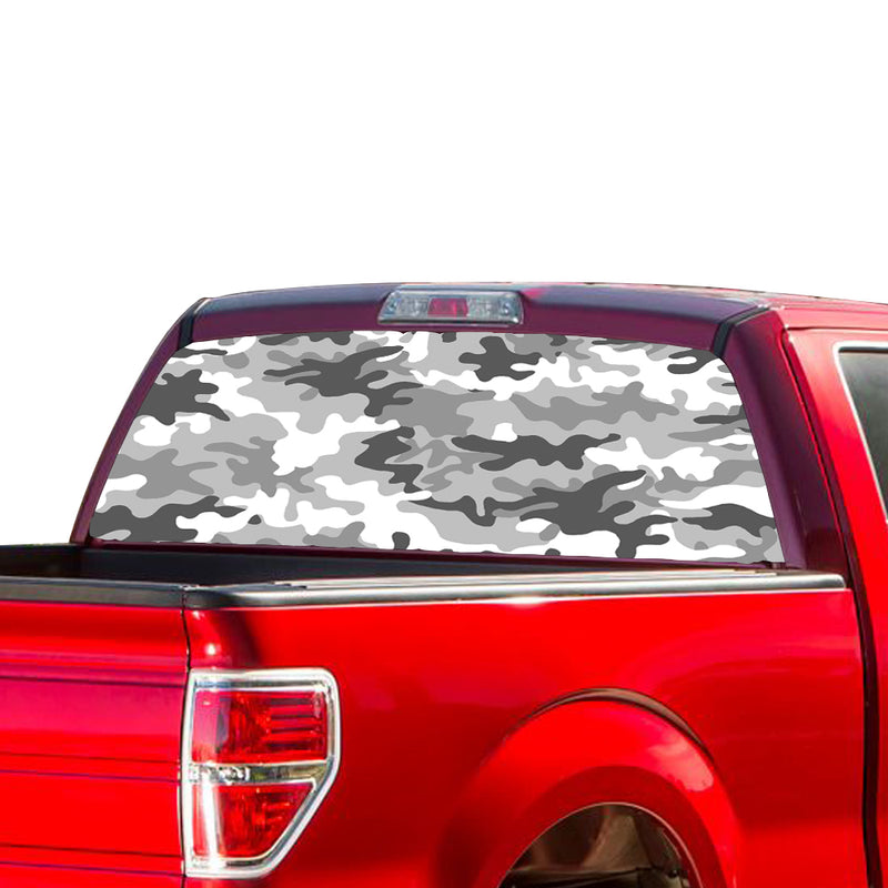 White Amy Perforated for Ford F150 Decal 2015 - Present