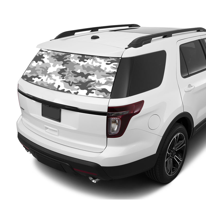 Army Rear Window Perforated For Ford Explorer Decal 2011 - Present
