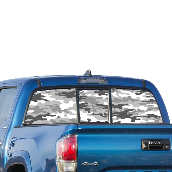 White Army Perforated for Toyota Tacoma decal 2009 - Present
