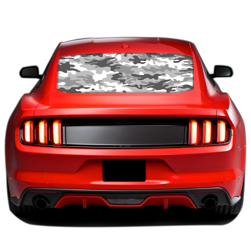 Army Perforated Sticker for Ford Mustang decal 2015 - Present