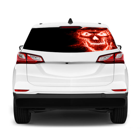 Fire Skull Perforated for Chevrolet Equinox decal 2015 - Present