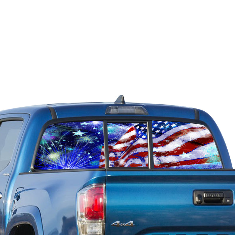 USA Stars Perforated for Toyota Tacoma decal 2009 - Present