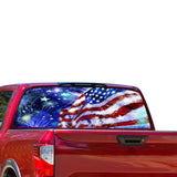 USA Stars Perforated for Nissan Titan decal 2012 - Present