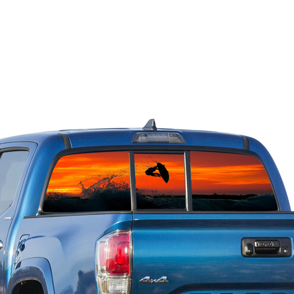 Surfing Perforated for Toyota Tacoma decal 2009 - Present