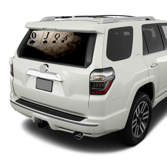 Play Cards Perforated for Toyota 4Runner decal 2009 - Present