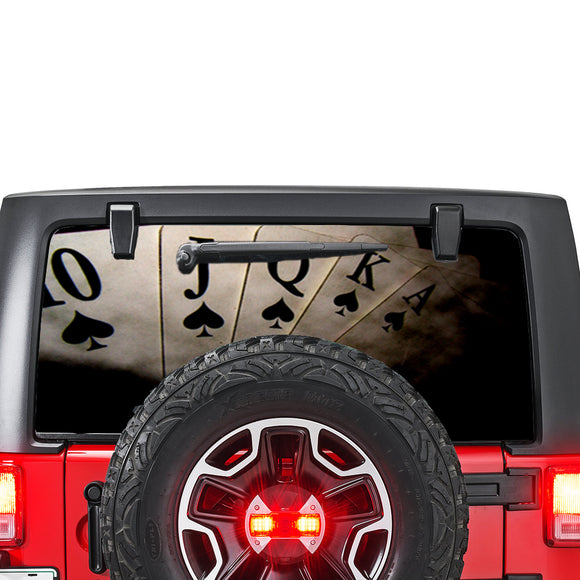 Play Cards Perforated for Jeep Wrangler JL, JK decal 2007 - Present