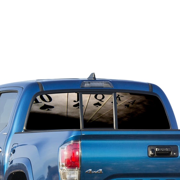 Play Cards Perforated for Toyota Tacoma decal 2009 - Present