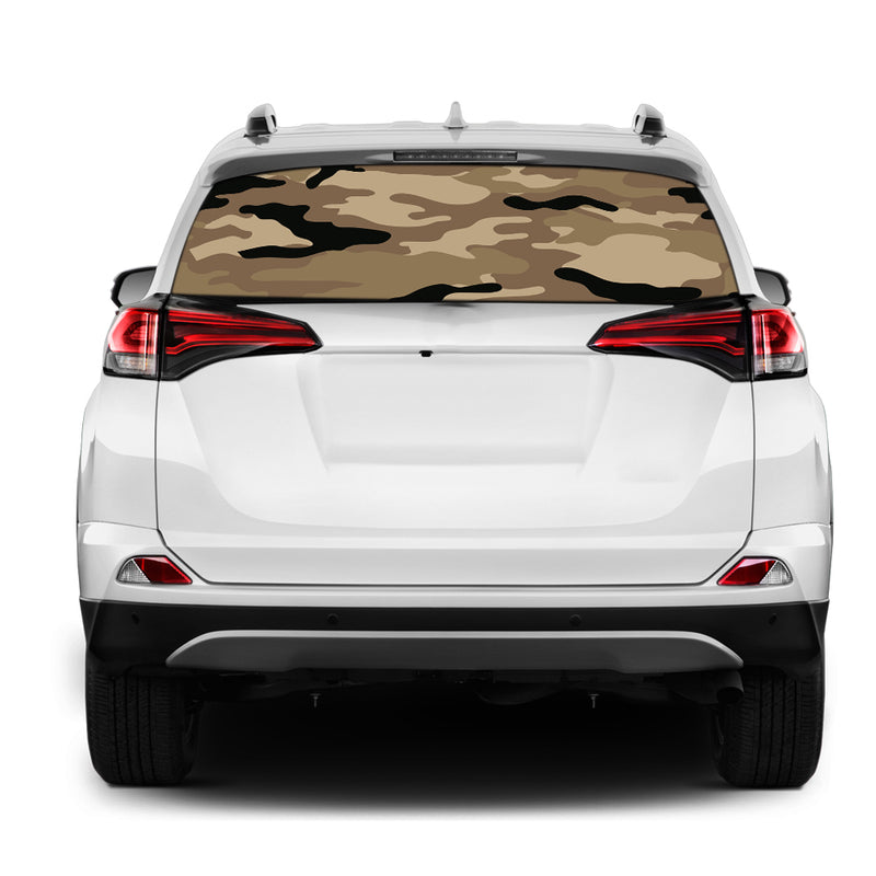 Army 1 Rear Window Perforated for Toyota RAV4 decal 2013 - Present