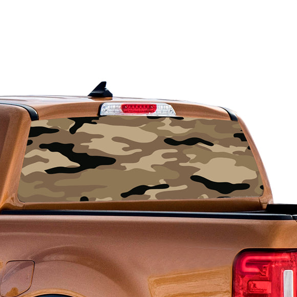 Brown Army Perforated for Ford Ranger decal 2010 - Present