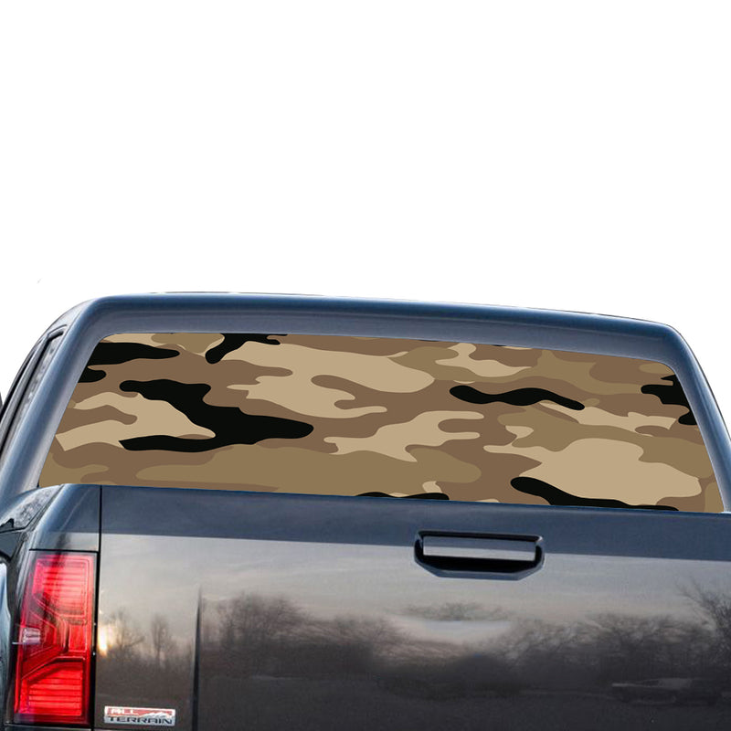Camo Perforated for GMC Sierra decal 2014 - Present