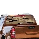 Army 3 Rear Window Perforated for Nissan Navara decal 2012 - Present