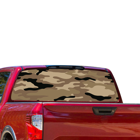 Army Perforated for Nissan Titan decal 2012 - Present