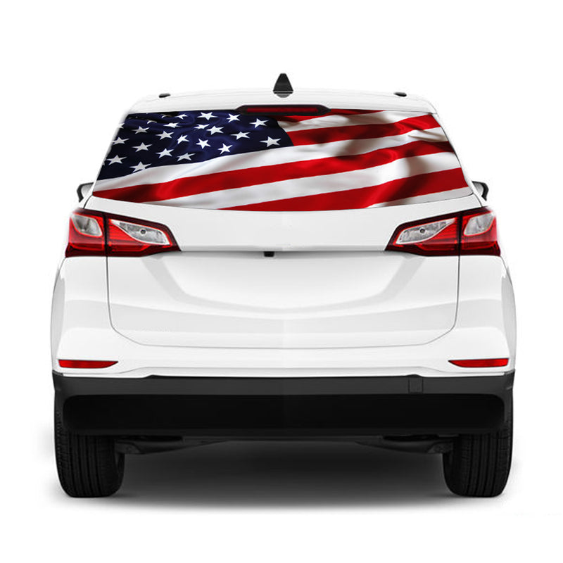 USA flag Perforated for Chevrolet Equinox decal 2015 - Present