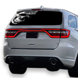 Black Skull Perforated for Dodge Durango decal 2012 - Present