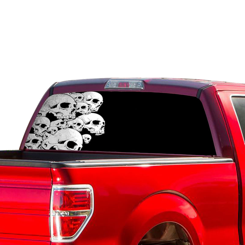 Skulls Perforated for Ford F150 Decal 2015 - Present