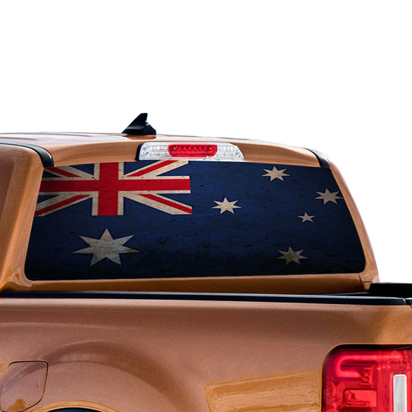 Australia Flag Perforated for Ford Ranger decal 2010 - Present