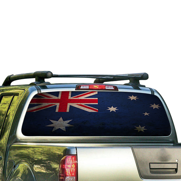 Australia Flag Perforated for Nissan Frontier decal 2004 - Present
