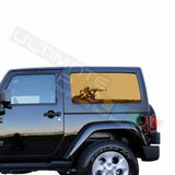Rear Window USA Sniper Perforated for Jeep Wrangler JL, JK decal 2007 - Present