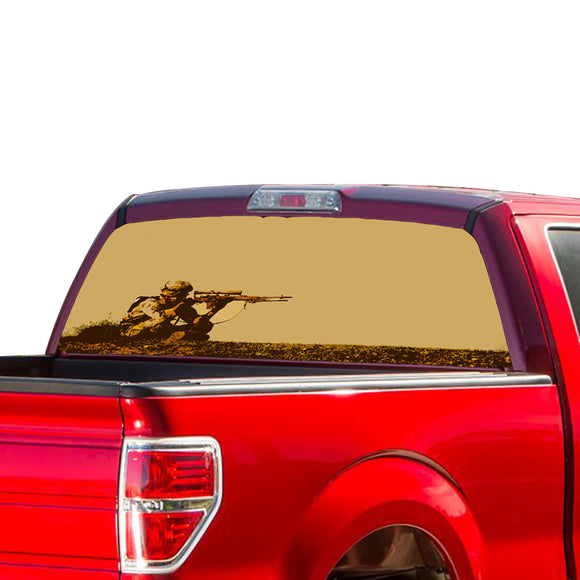 USA Sniper Perforated for Ford F150 Decal 2015 - Present