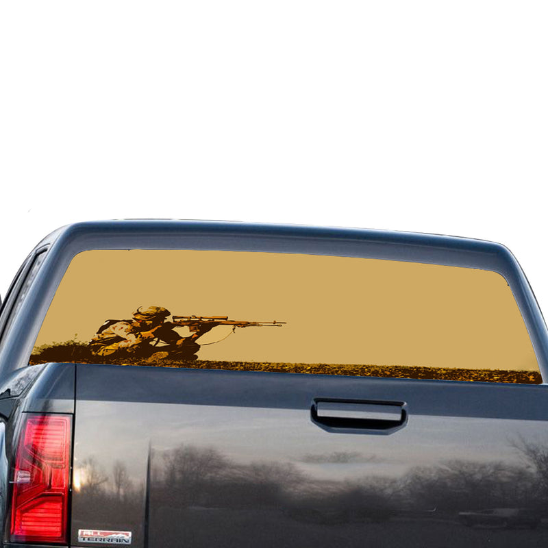 Sniper Perforated for GMC Sierra decal 2014 - Present