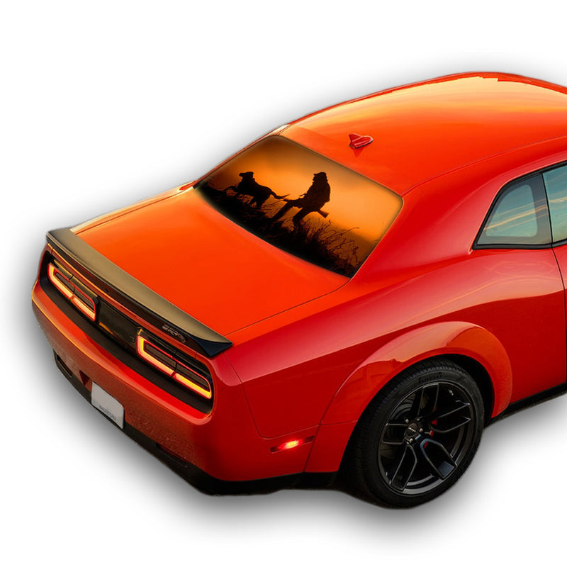 Hunting 1 Perforated for Dodge Challenger decal 2008 - Present
