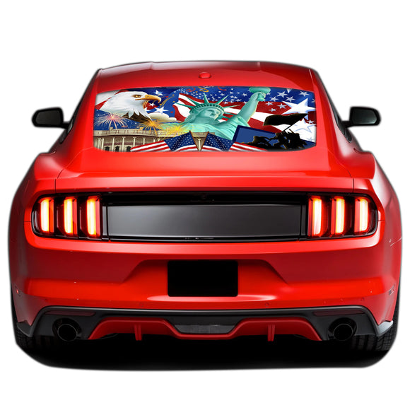 New York Perforated Sticker for Ford Mustang decal 2015 - Present
