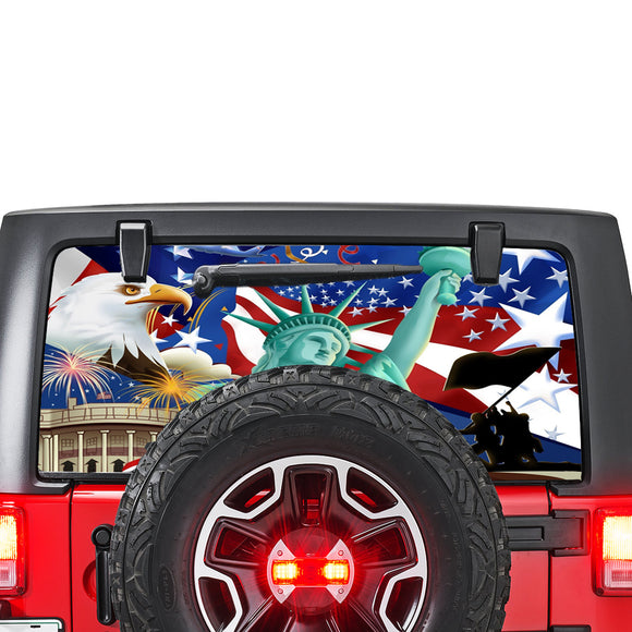 New York Perforated for Jeep Wrangler JL, JK decal 2007 - Present