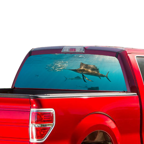 Blue Sea Perforated for Ford F150 Decal 2015 - Present