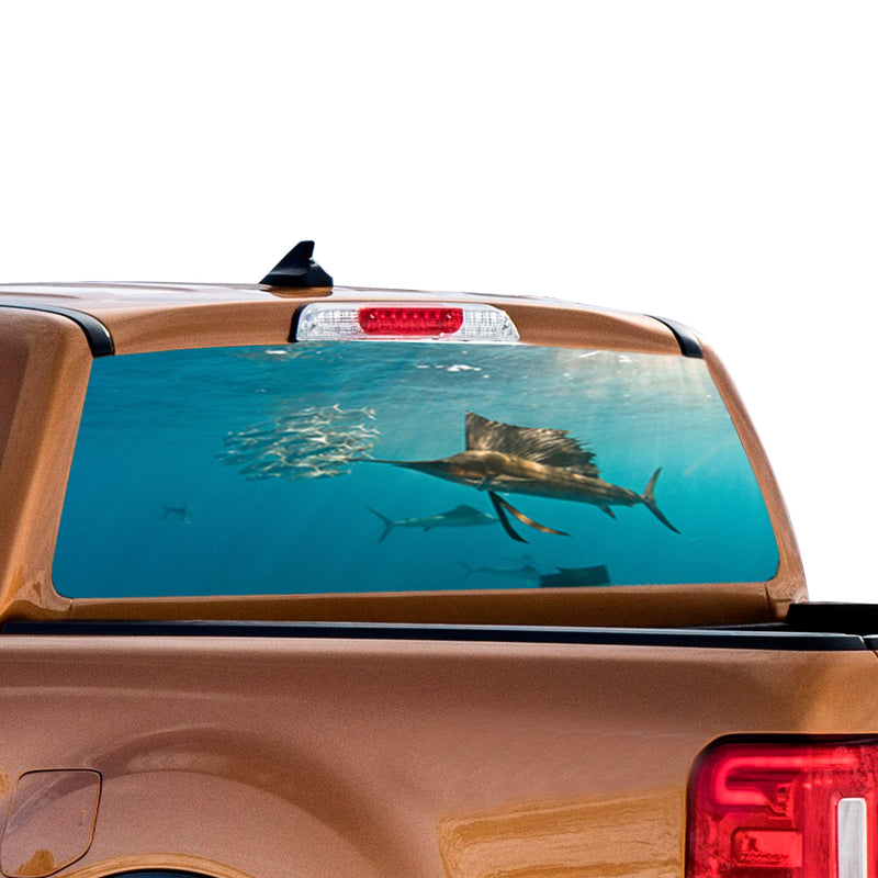 Fishing 1 Perforated for Ford Ranger decal 2010 - Present