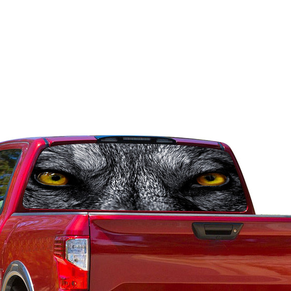 Wolf Eyes Perforated for Nissan Titan decal 2012 - Present