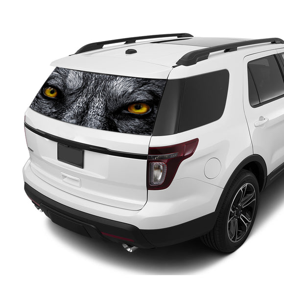 Wolf eyes Rear Window Perforated For Ford Explorer Decal 2011 - Present