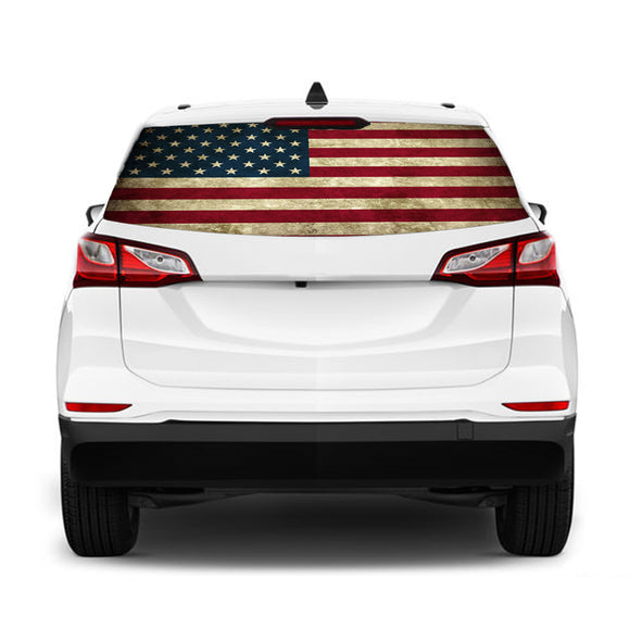 USA 1 flag Perforated for Chevrolet Equinox decal 2015 - Present