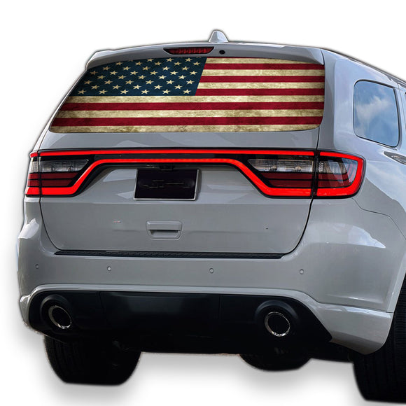 Flag USA Perforated for Dodge Durango decal 2012 - Present